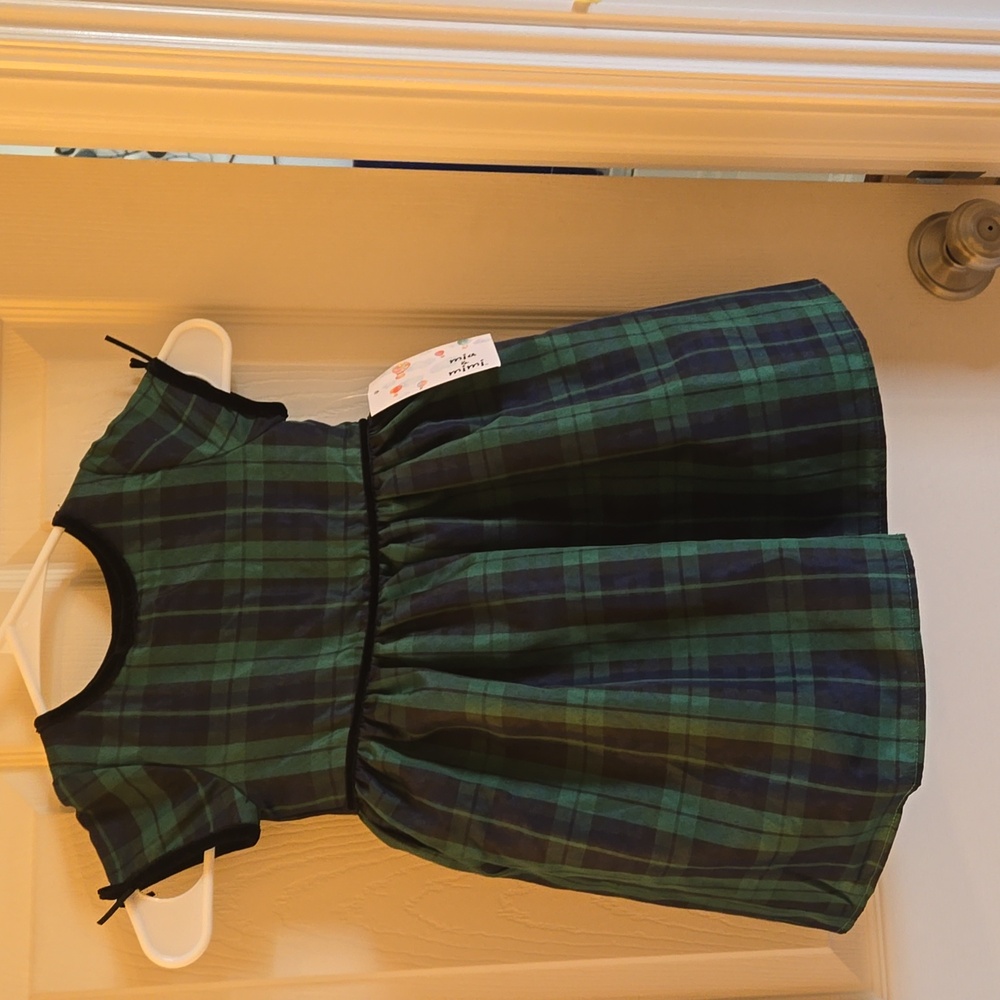 NWT blue and green holiday dress